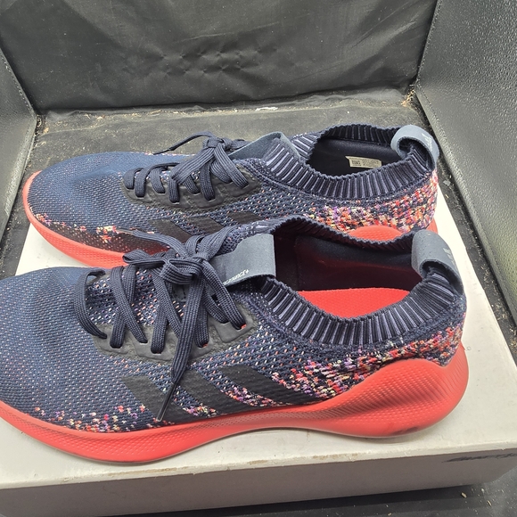 Adidas Dark Blue Sneakers with Red‎ Highlights main image 4